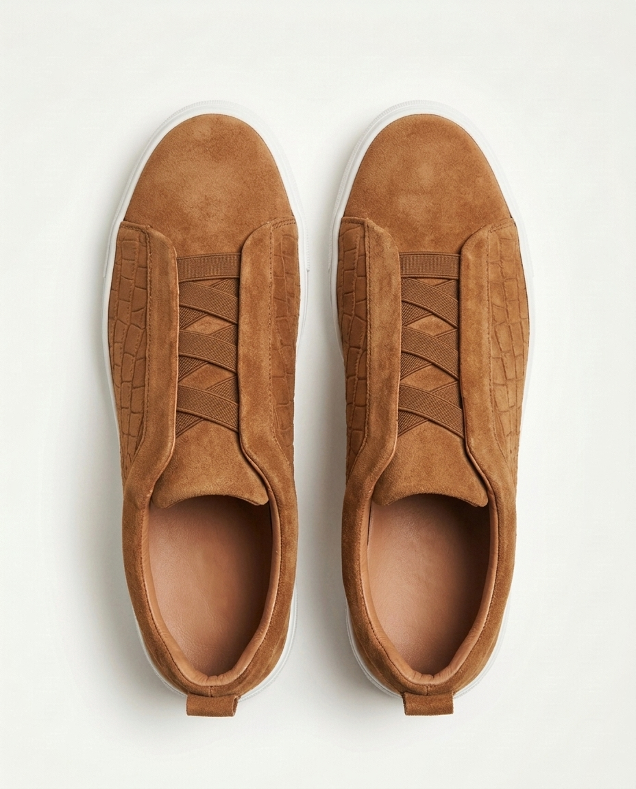 Croco St. Moritz Trainer 2.0 - Cognac
