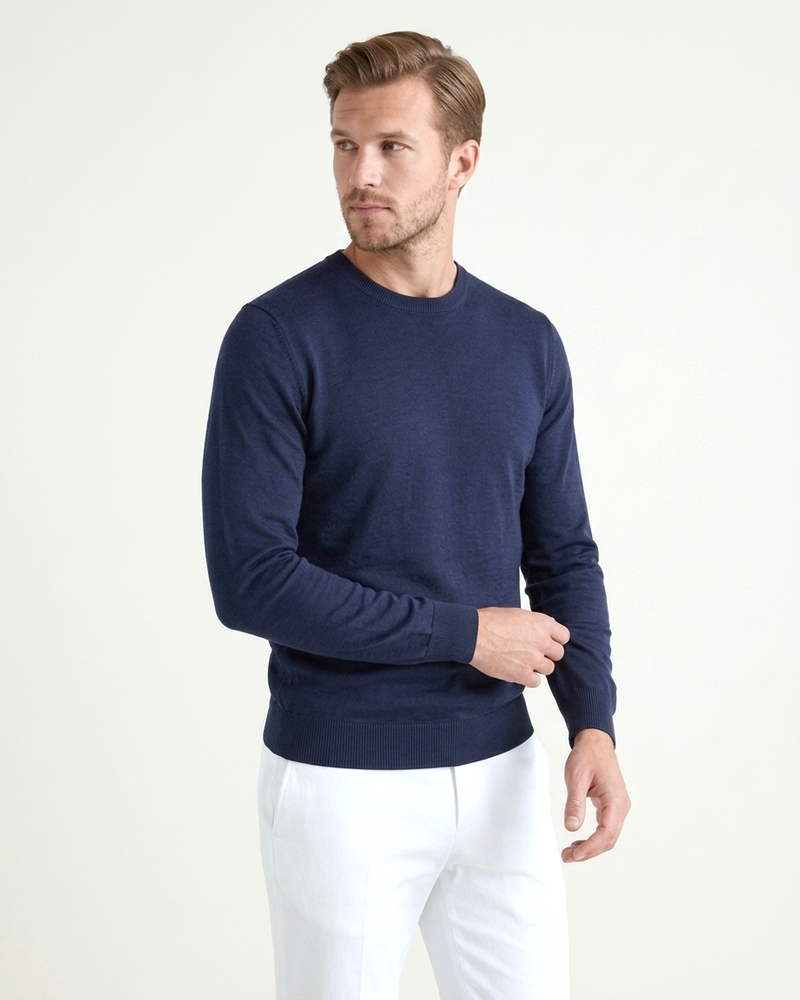 Florence Wool Knit - Navy