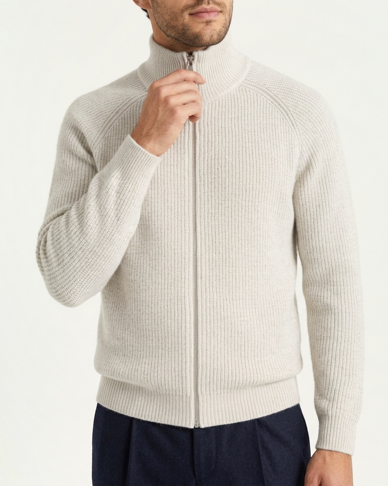 Amalfi Zipper Vest - White