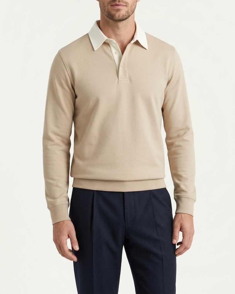 Athens Polo Knit - Beige