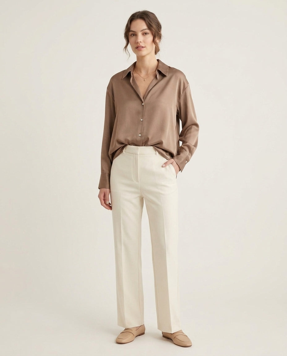 Prague Classic Shirt - Sandy Brown