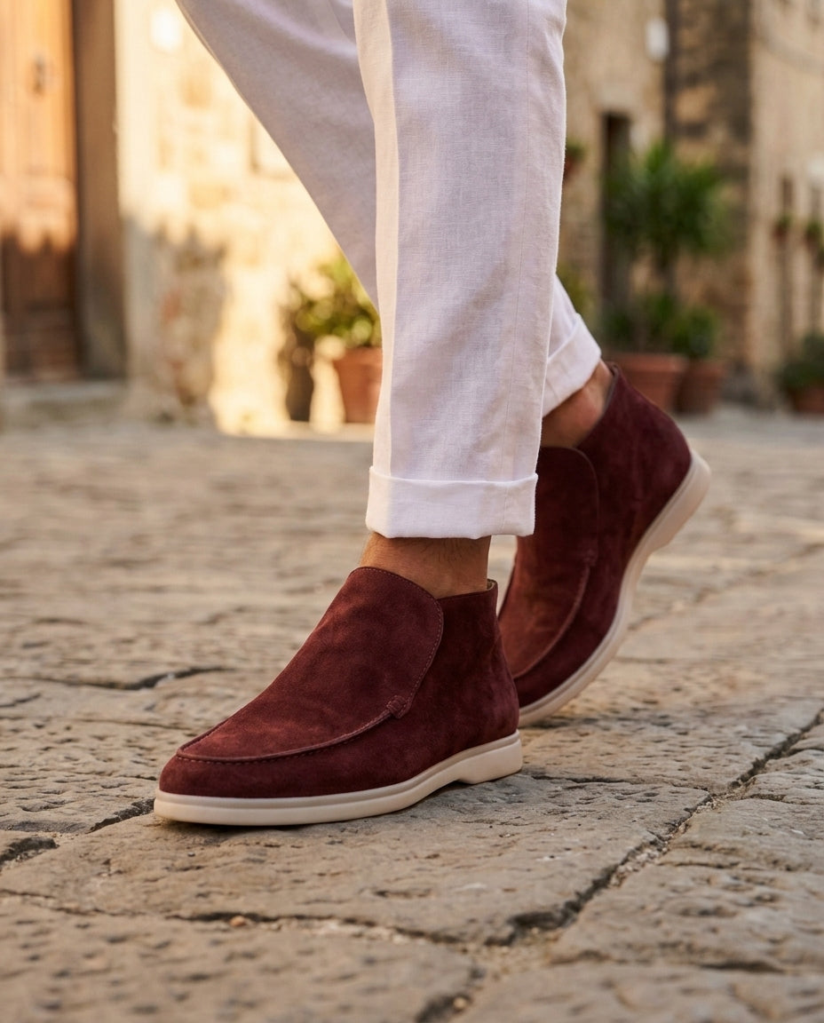 Monaco High Top Loafer - Burgundy