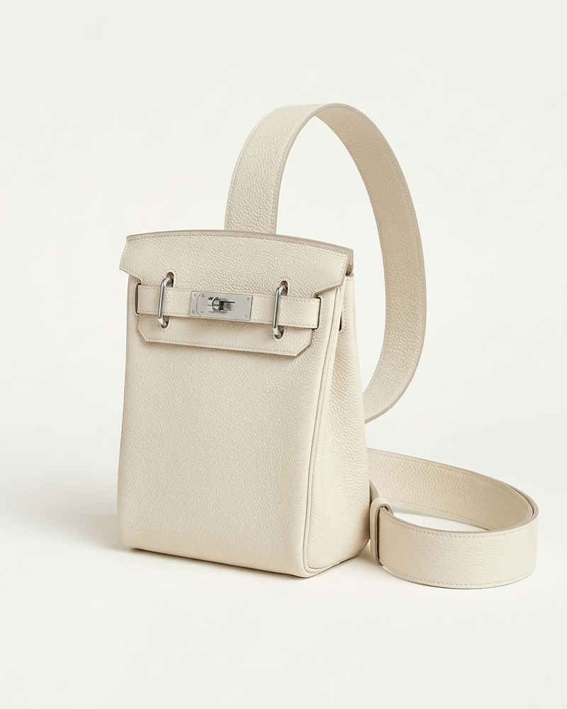 Madrid Leather Crossbody - Cream