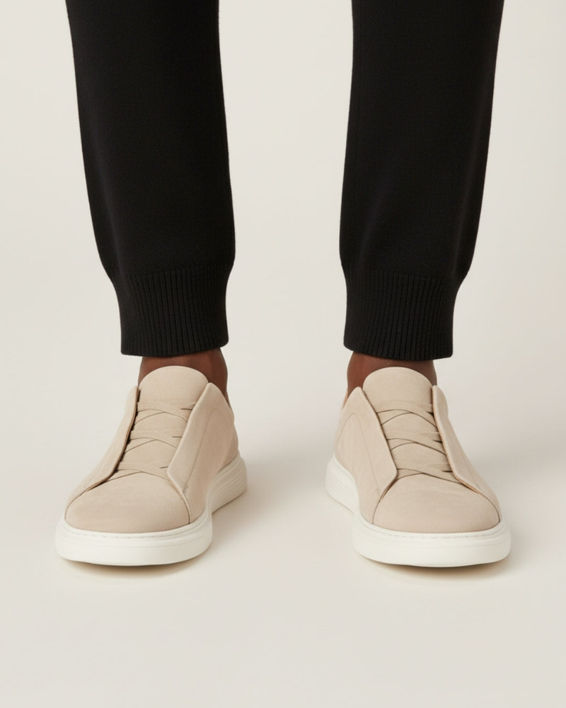 St. Moritz Slip-On Trainer – Sand