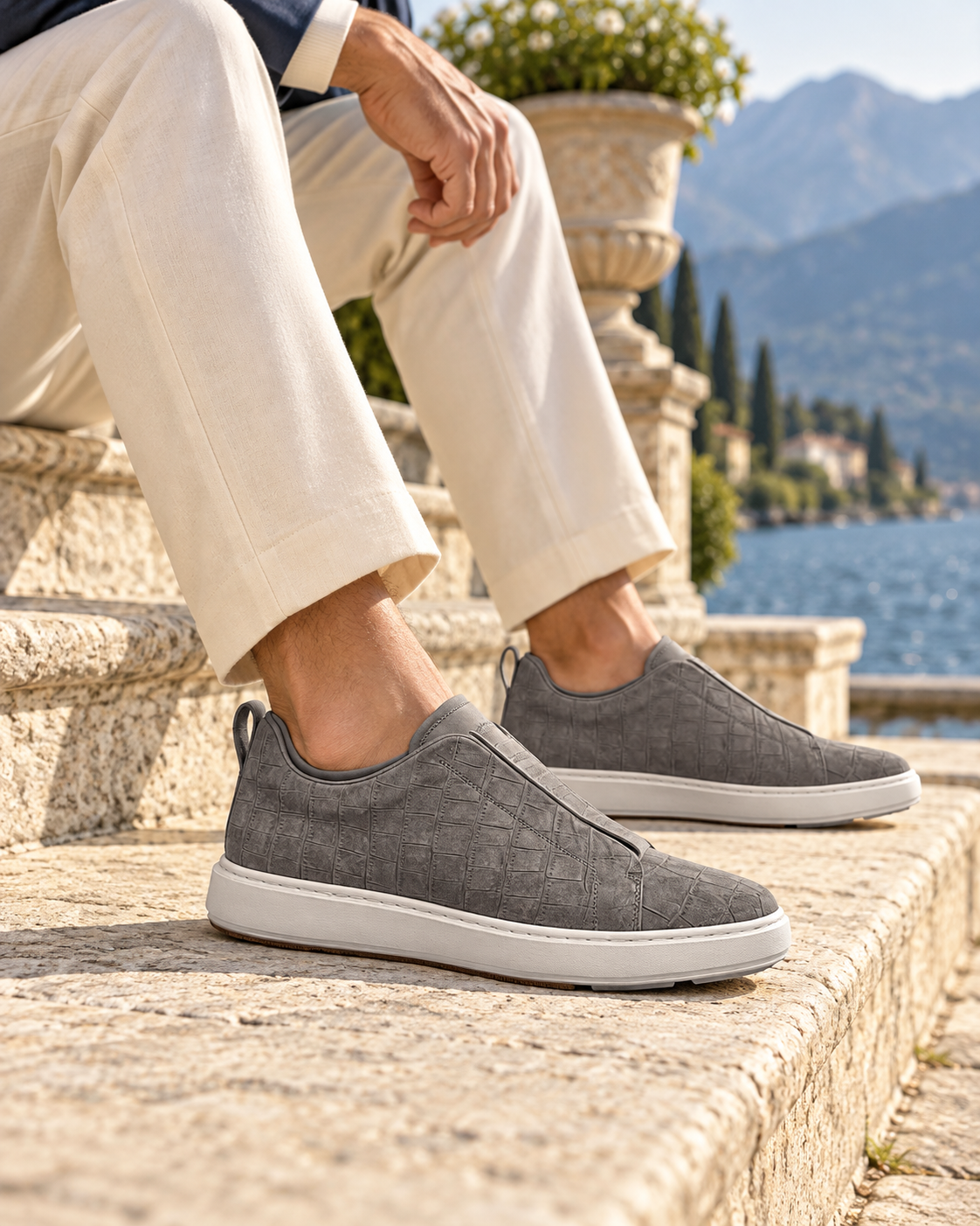 Croco St. Moritz Trainer - Grey