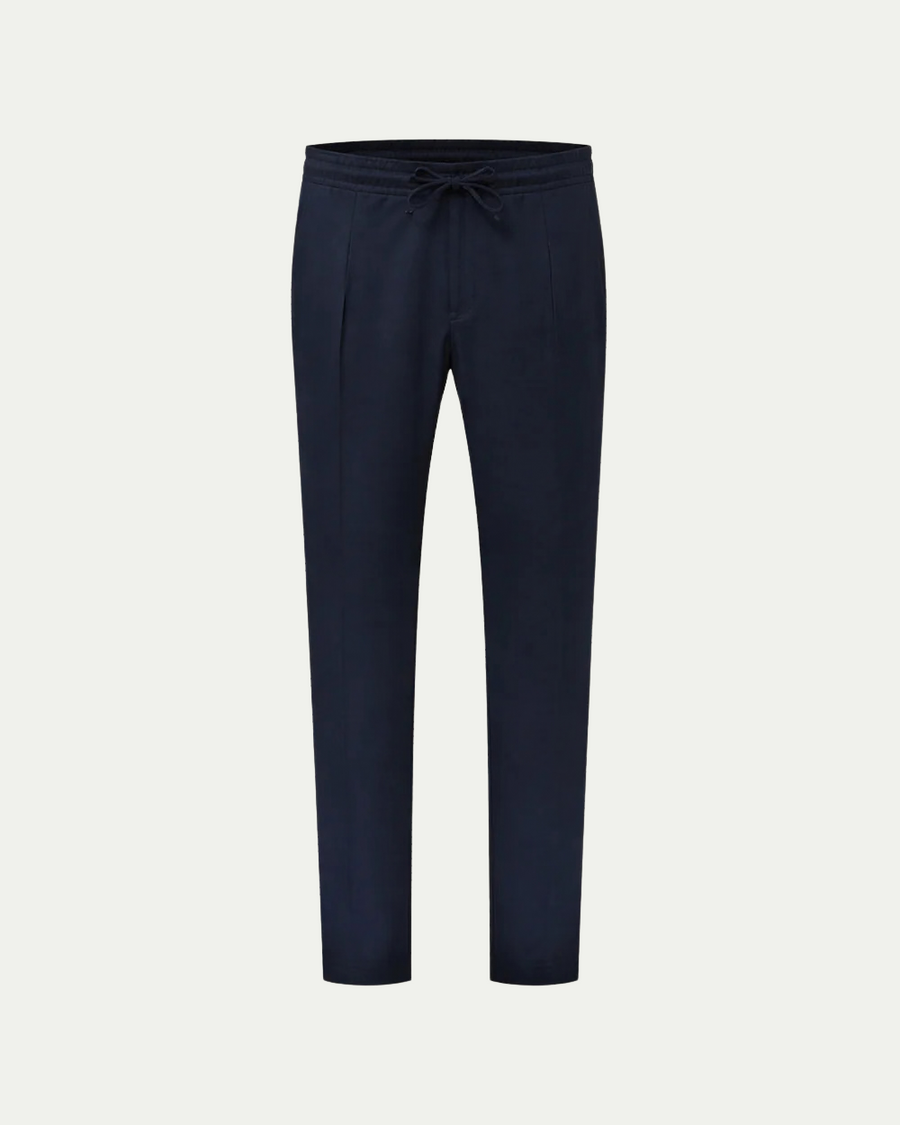 Linen Trousers - Navy