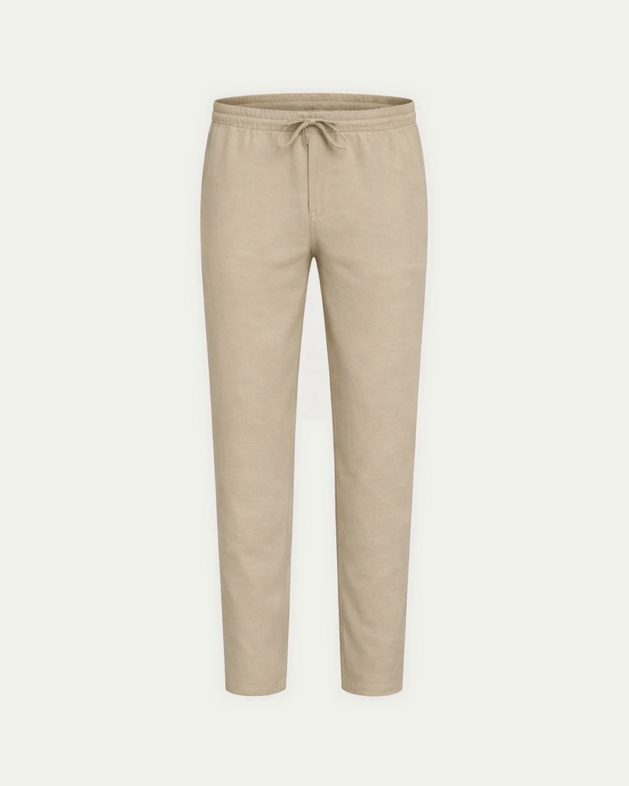 Linen Trousers - Beige