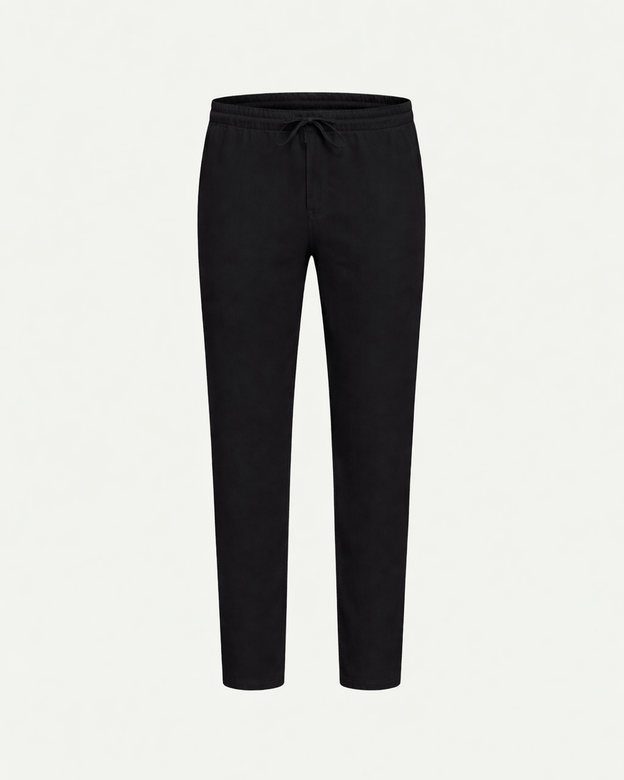 Linen Trousers - Black