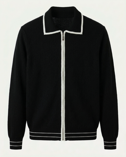 Valencia Wool Polo Cardigan