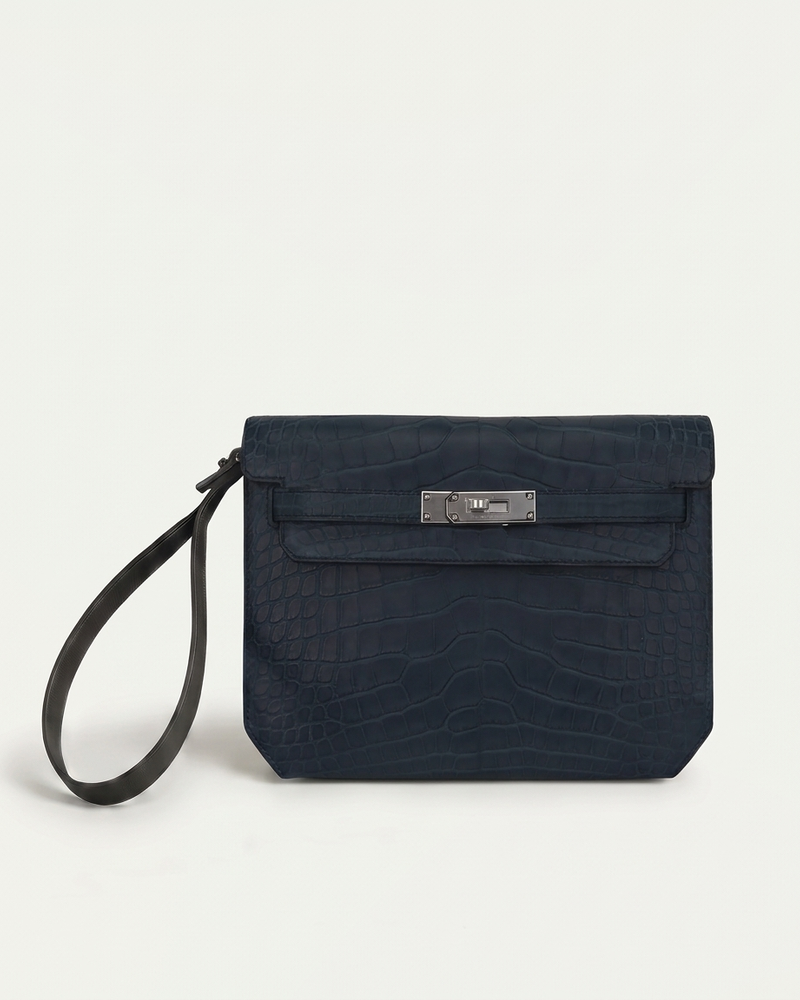 Croco Paris Pochette - Navy | LIMITED EDITION