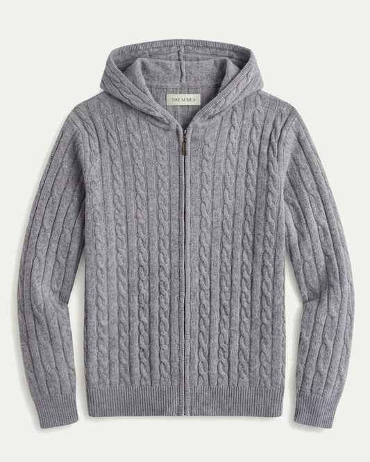 Madrid Cashmere Hoodie - Grey