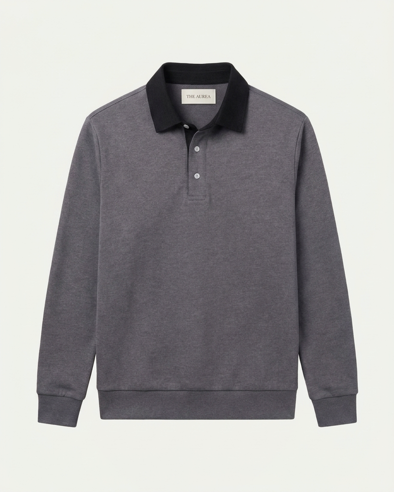 Athens Polo Knit - Grey