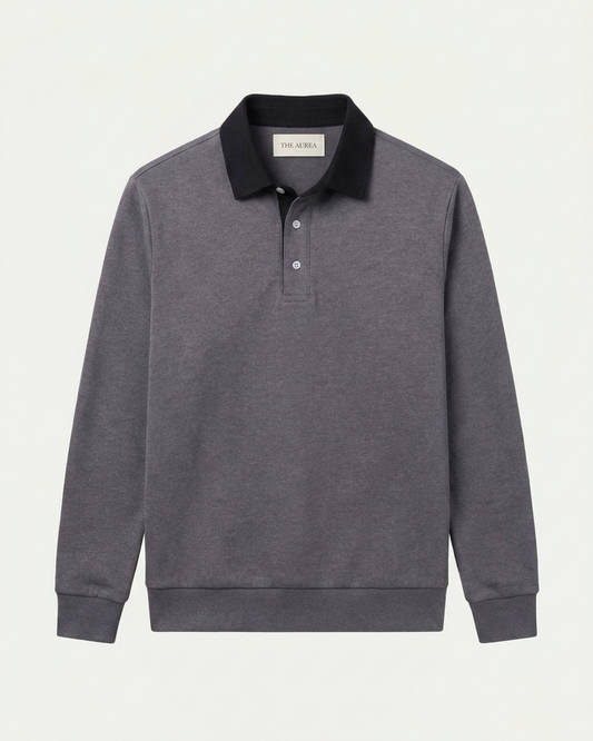 Athens Polo Knit - Grey