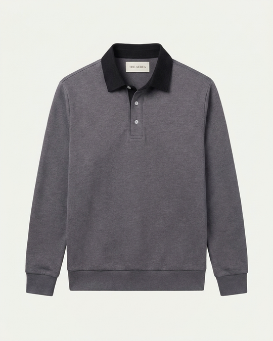 Athens Polo Knit - Grey