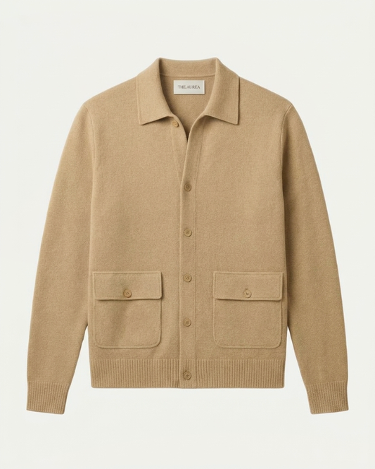 Lisbon Wool Cardigan - Camel