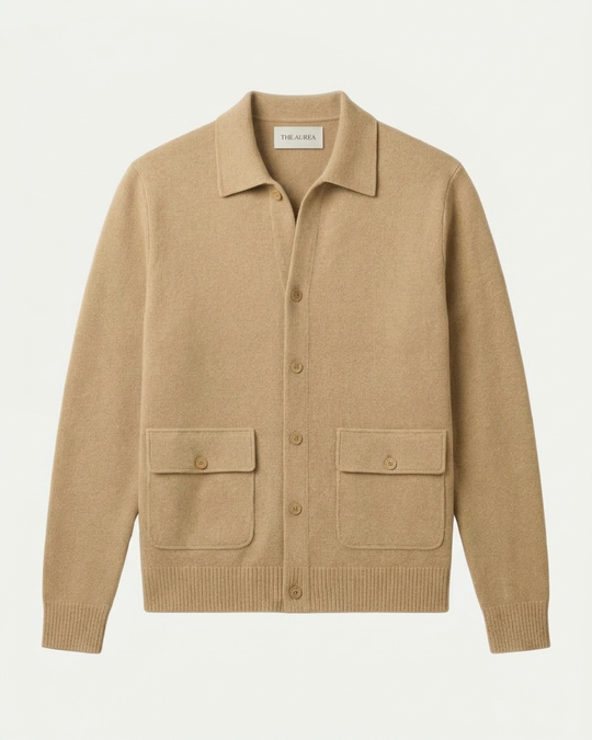 Lisbon Wool Cardigan - Camel
