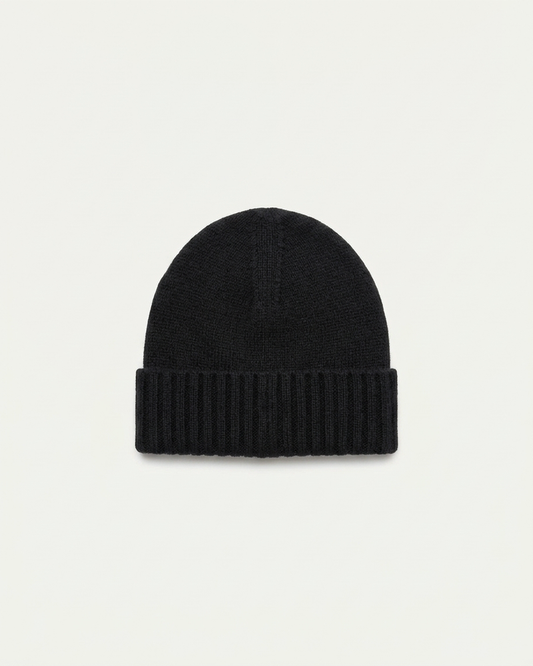 Paris Cashmere Beanie - Black