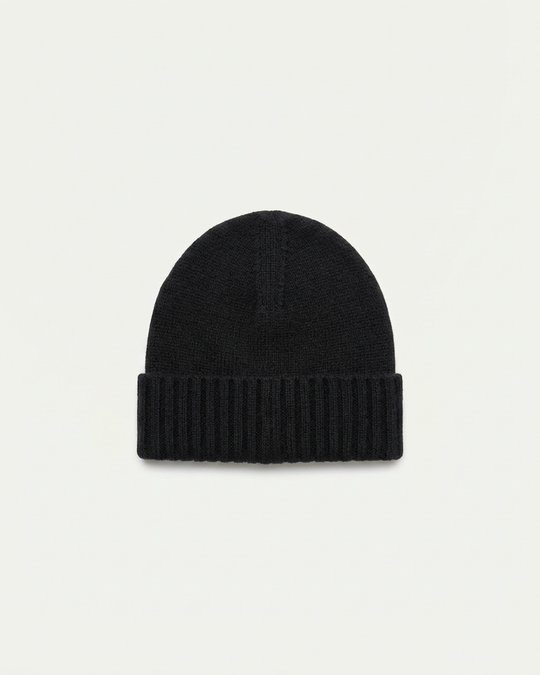 Paris Cashmere Beanie - Black