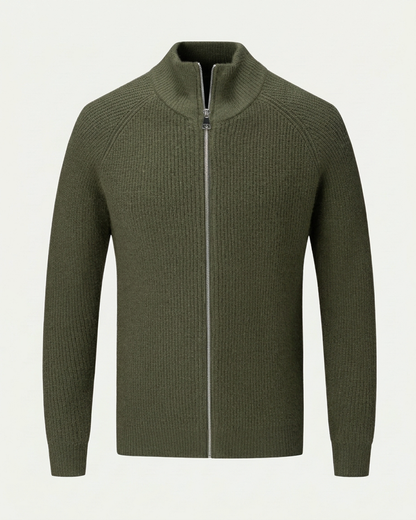 Amalfi Zipper Vest - Olive