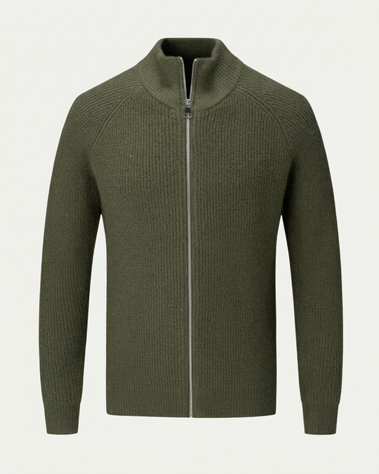 Amalfi Zipper Vest - Olive