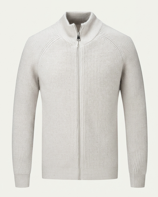 Amalfi Zipper Vest - White