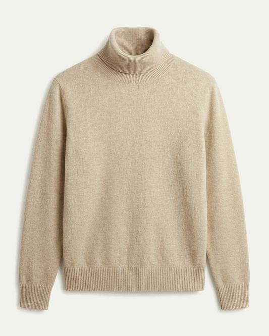 Pisa Wool Turtleneck - Beige