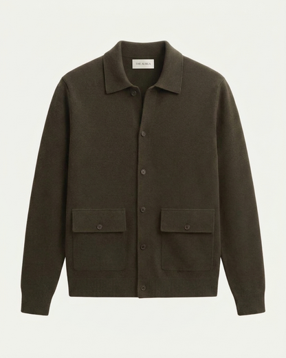 Lisbon Wool Cardigan - Olive