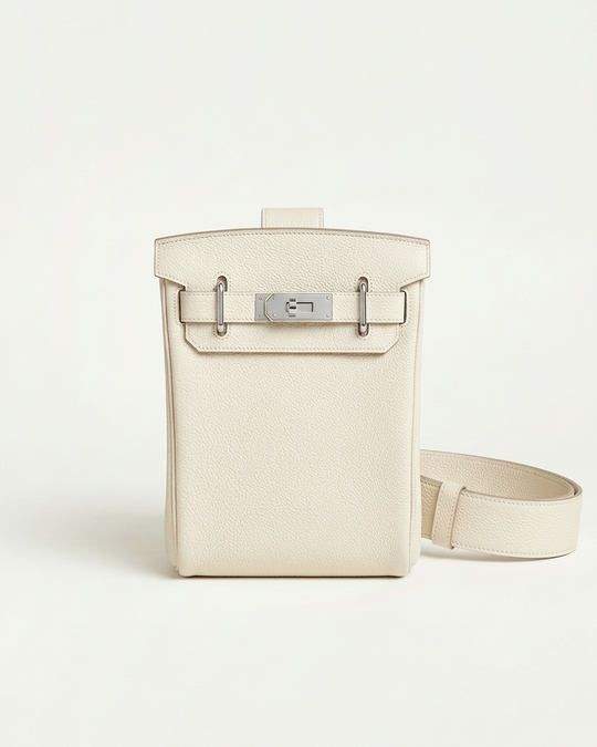 Madrid Leather Crossbody - Cream
