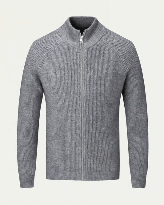 Amalfi Zipper Vest - Grey
