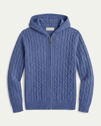 Madrid Cashmere Hoodie - Blue