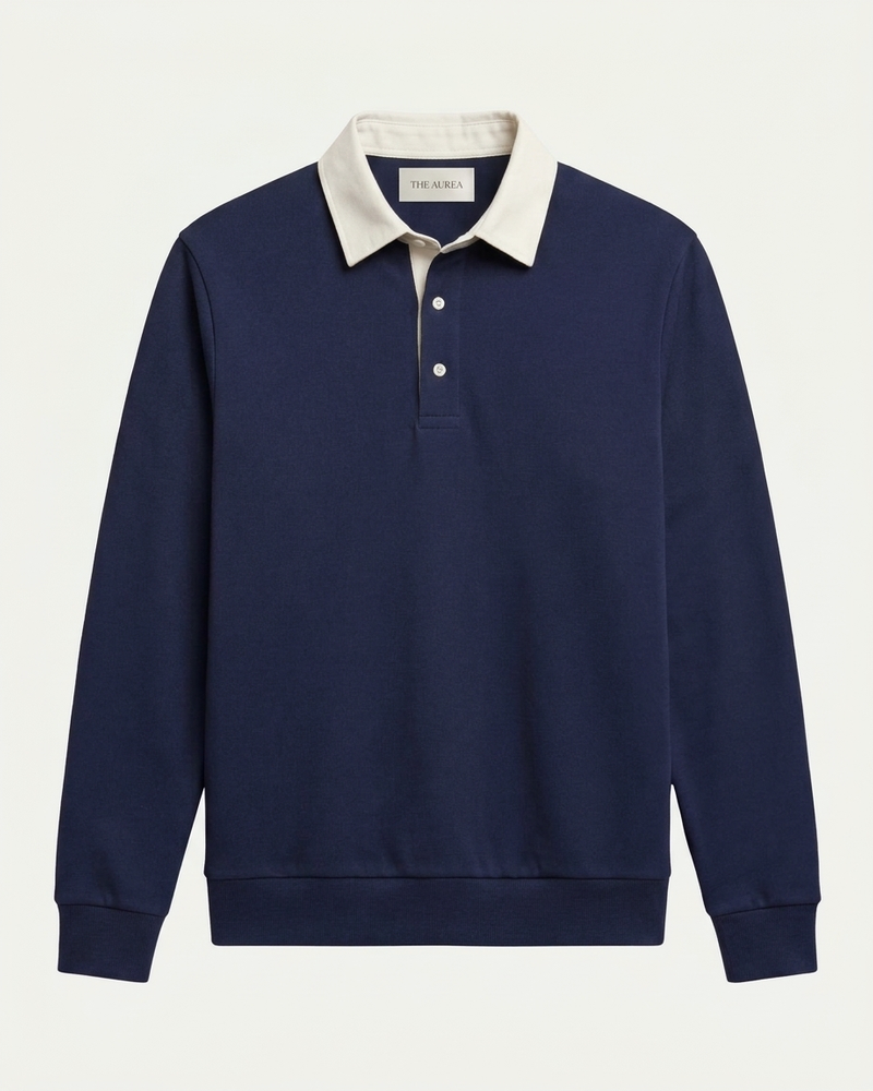 Athens Polo Knit - Navy