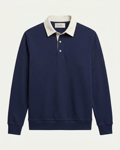 Athens Polo Knit - Navy