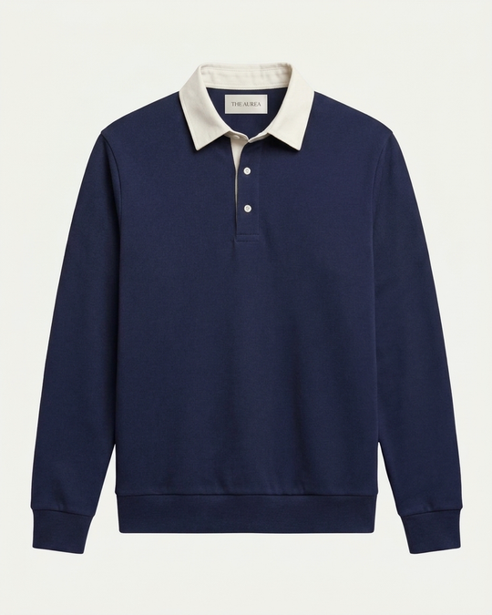 Athens Polo Knit - Navy
