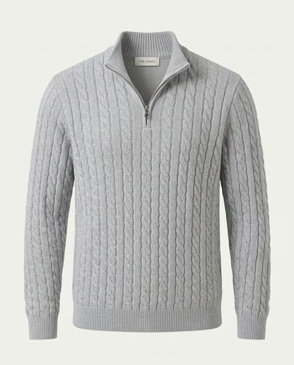 Vienna Zipped Sweater - Grey