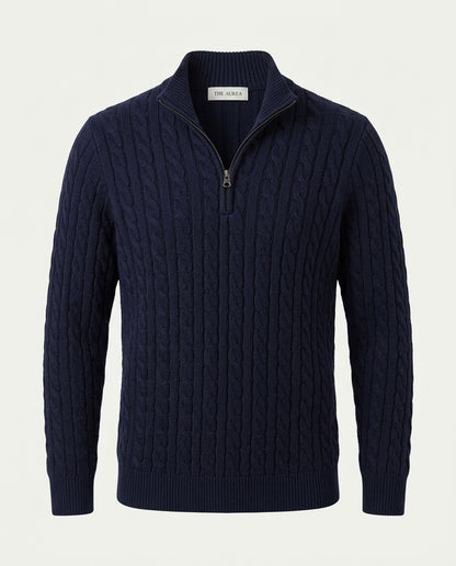 Vienna Zipped Sweater - Navy