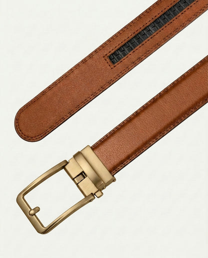 Aurea Hole-Free Belt - Cognac