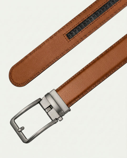 Aurea Hole-Free Belt - Cognac