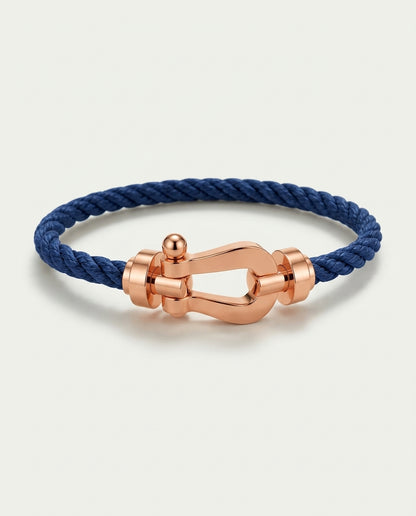 Davos Bracelet Navy / Rose Gold