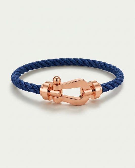 Davos Bracelet Navy / Rose Gold