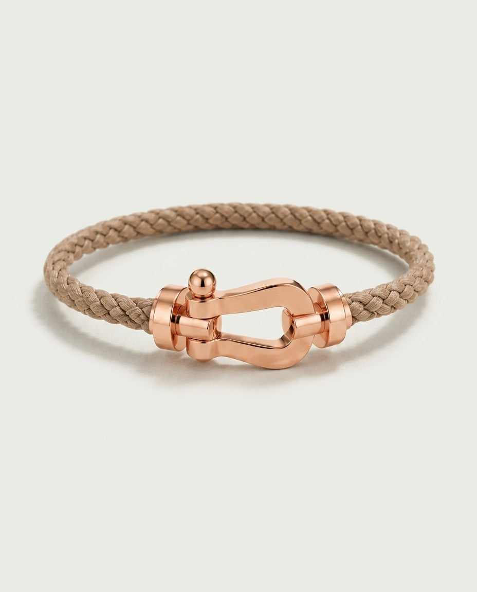 Davos Bracelet Light Brown / Rose Gold
