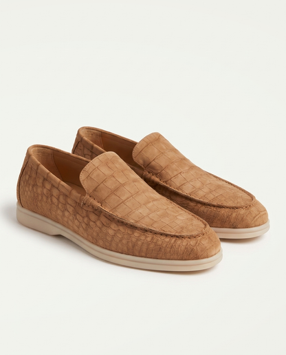Croco Suede Loafer - Camel | LIMITED EDITION