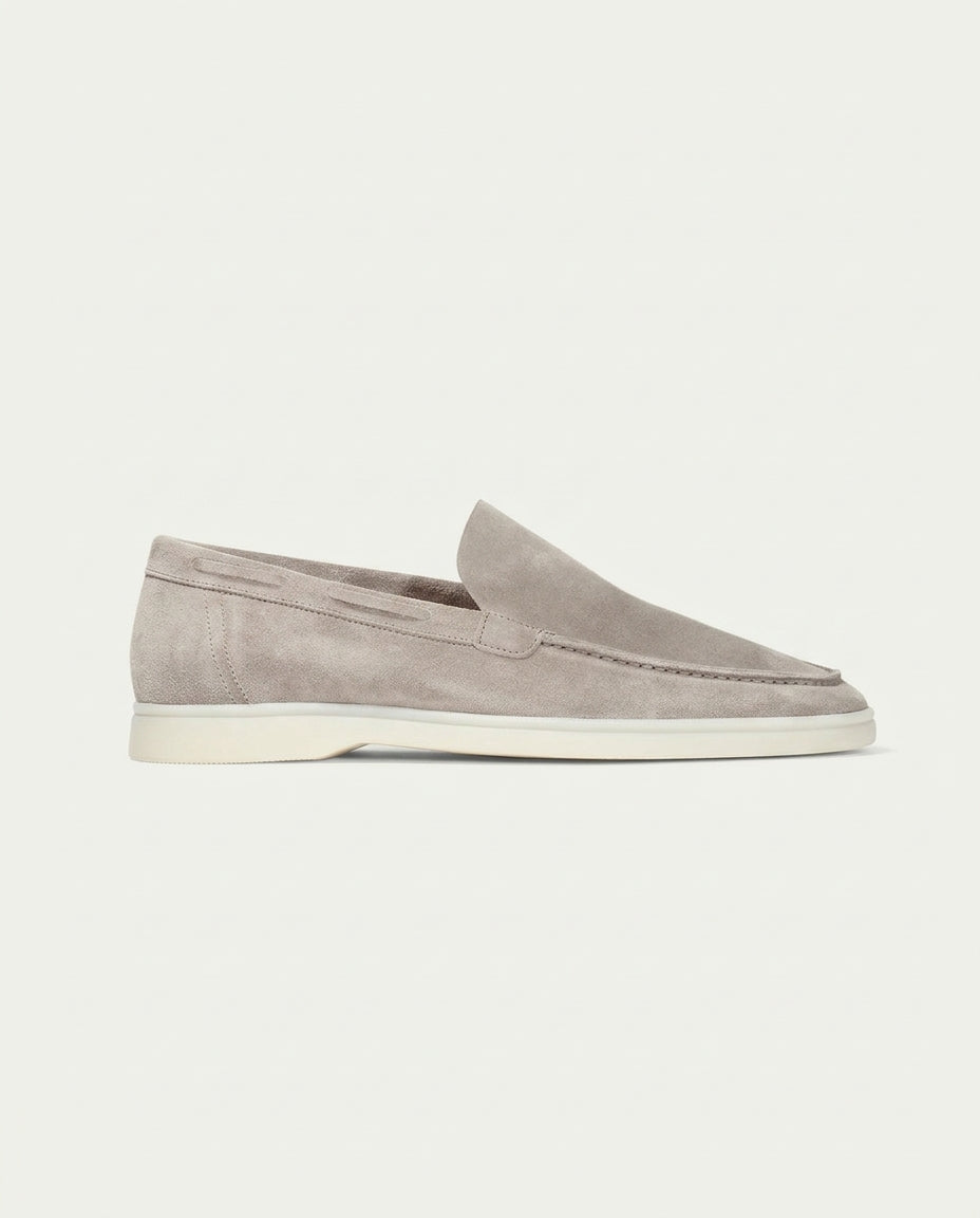 Classic Suède Loafer Light Grey
