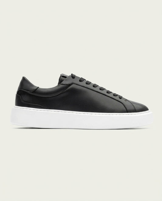 Boston Leather Trainer - Black