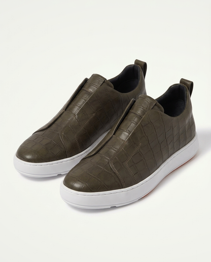 Croco St. Moritz Trainer - Olive