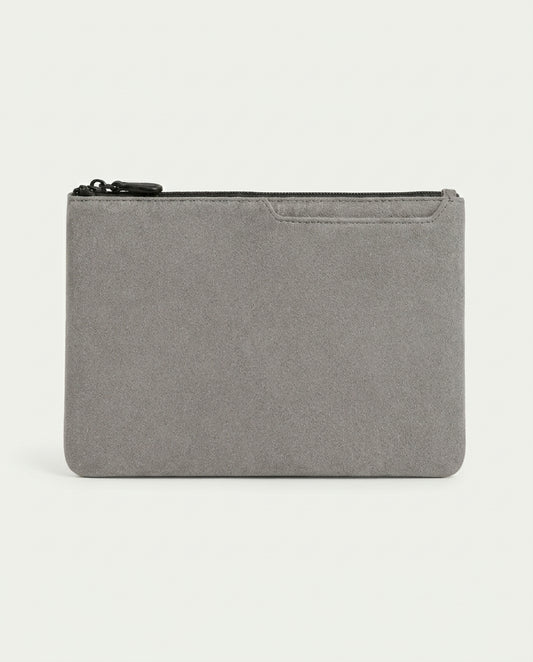 Alcantara Clutch Bag Moonstone Gray