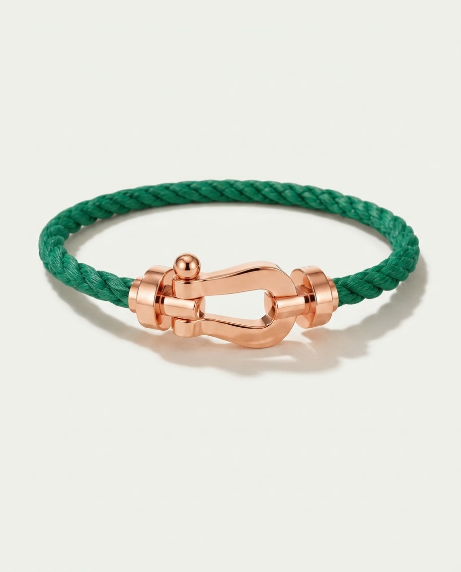 Davos Bracelet Green / Rose Gold