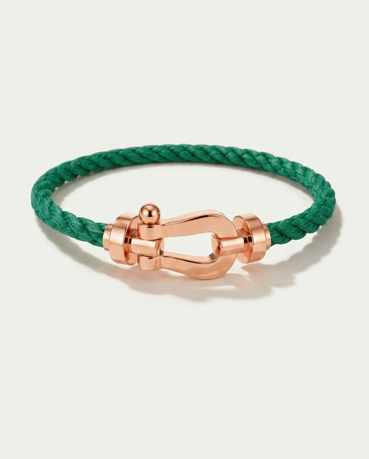Davos Bracelet Green / Rose Gold