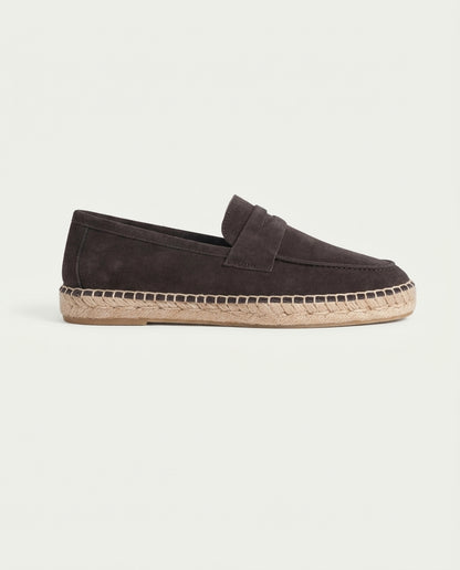 Coffee Suède Riviera Espadrille