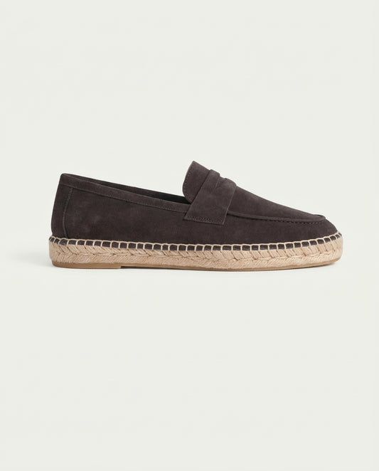 Coffee Suède Riviera Espadrille