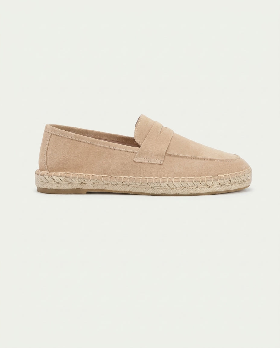 Beige Suède Riviera Espadrille